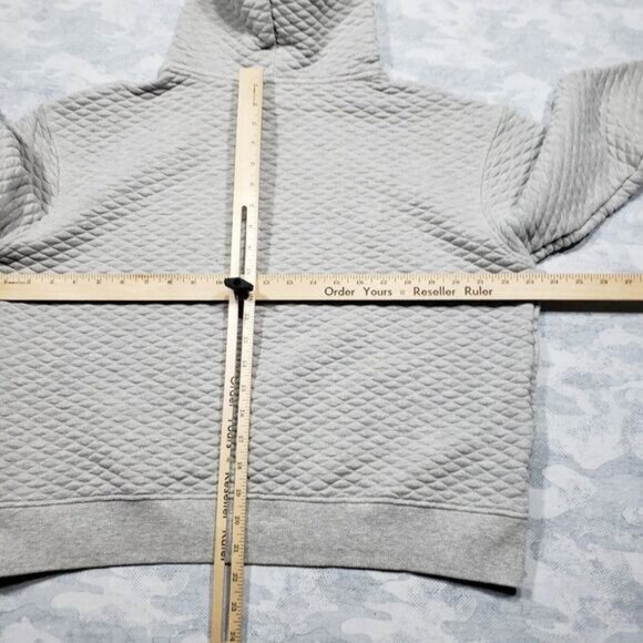 Zyia Active Sweatshirt Women s Large Gray Pull Over Hoodie Embroidered Logo - Picture 7 of 10